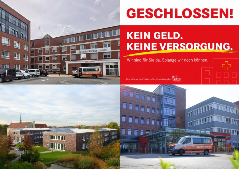 Christophorus Gruppe Christophorus Kliniken GKV-Spargesetze Protestaktion Symbolische Schließung
