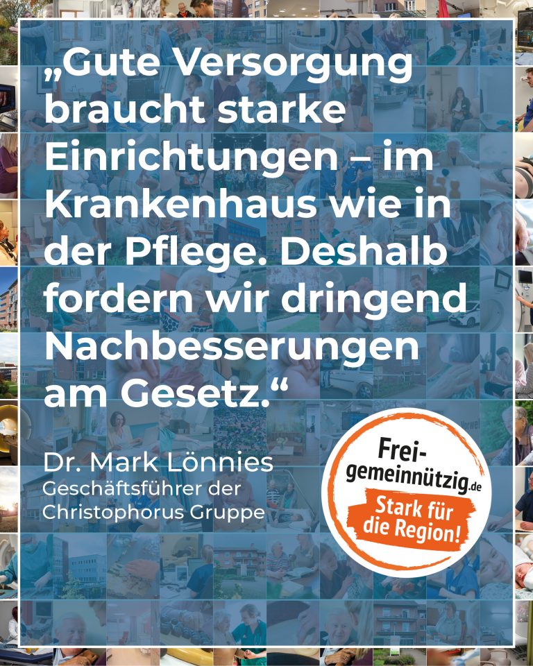Christophorus Gruppe kritisiert GKV-Sparpaket