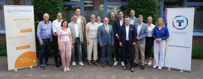 Christophorus Kliniken St. Marien Hospital Lüdinghausen Gemeinsames Gespräch mit Politikern zu Spargesetz